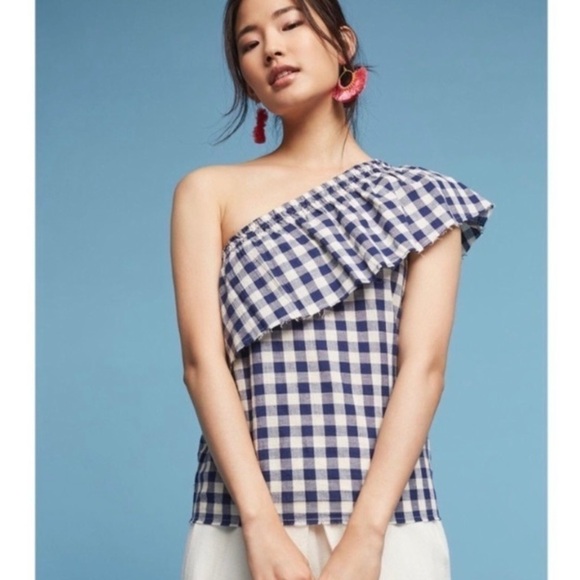 Anthropologie The Lady & The Sailor One Shoulder Top - Picture 10 of 10